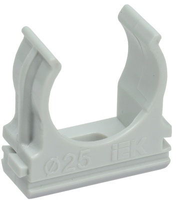 Держатель IEK CTA10D-CF25-K41-100 25мм полистирол серый