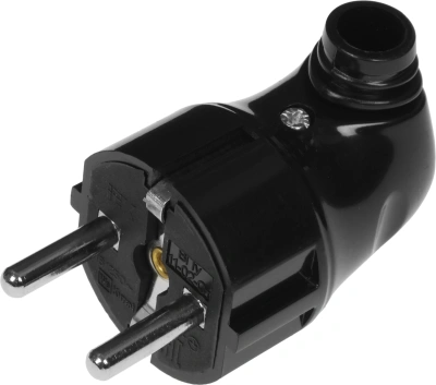 Вилка IEK ВПу11-02-Ст (EVP11-16-01-K02) разборная угловая с заземляющим контактом