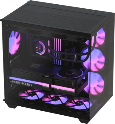 Корпус Formula Crystal Z2 v2 черный без БП ATX 10x120mm 2xUSB2.0 1xUSB3.0 audio bott PSU