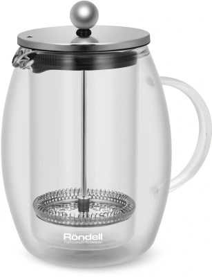 Френч-пресс Rondell Calypso RDS-1821 0.6л прозрачный