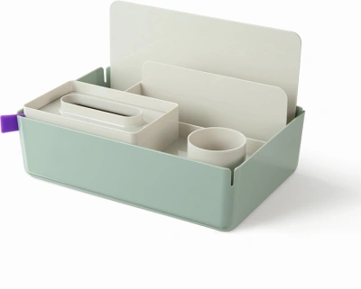 Короб для хранения Deli XDM33green разборный 315x210x186мм зеленый пластик (упак.:1шт)