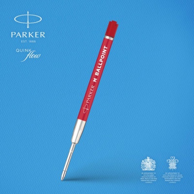 Стержень шариковый Parker QuinkFlow Basic Z09 (2166545) M 1мм красные чернила блистер (2шт)