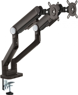Кронштейн для мониторов Ultramounts UM733BR черный/коричневый 17"-32" макс.8кг крепление к столешнице поворот и наклон