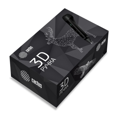 Ручка 3D Cactus CS-3D-PEN-C-BK PLA ABS LCD черный