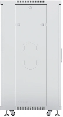 Шкаф коммутационный Cabeus (SH-05C-12U60/60) напольный 12U 600x600мм пер.дв.стекл металл 800кг серый 500мм 730мм IP20 сталь