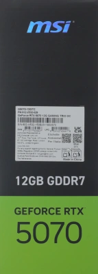 Видеокарта MSI PCI-E 5.0 RTX 5070 12G GAMING TRIO OC NVIDIA GeForce RTX 5070 12Gb 192bit GDDR7 2610/28000 HDMIx1 DPx3 HDCP Ret