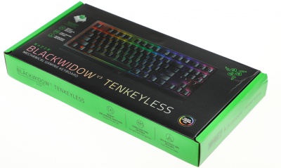 Клавиатура Razer BlackWidow V3 TKL механическая черный/черный USB Multimedia for gamer LED (RZ03-03490700-R3R1) кабель 1.8м