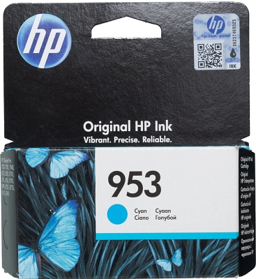 Картридж струйный HP 953 F6U12AE голубой (700стр.) для HP OJP 8710/8715/8720/8730/8210/8725