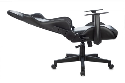 Кресло игровое Zombie Game Penta черный экокожа с подголов. крестов. пластик