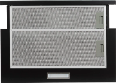 Вытяжка встраиваемая Lex Hubble G 600 черный/стекло черное управление: кулисные переключатели (1 мотор)
