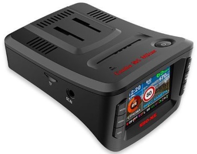 Видеорегистратор с радар-детектором Sho-Me Combo 5 Mstar черный 1296x2304 1296p 140гр. GPS MSTAR 8336