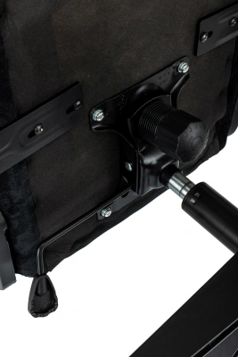 Кресло игровое Zombie Ghost Fabric черный Light-20 с подголов. крестов. пластик