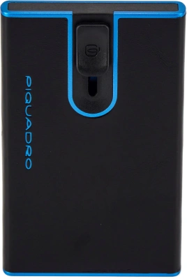 Набор подарочный мужской Piquadro Blue Square CUBOX15B2R/N ремень/чехол для кредитных карт 125х3.5см черный натур.кожа