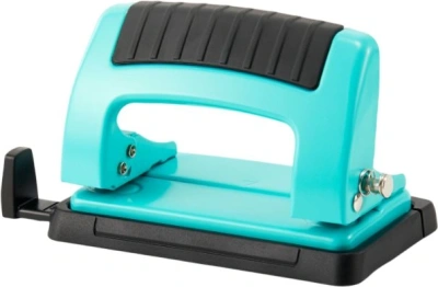 Дырокол Kw-Trio Classic Mini 09065BLUE макс.:10лист. металл синий отв.:2 с линейкой