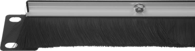 Кабельный органайзер Горизонтальный ЦМО ГКО-Щ-1-9005 щетки 1U шир.:19" глуб.:18.5мм