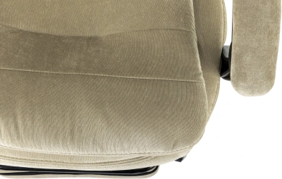 Кресло руководителя Бюрократ T-9950MSG-F Fabric песочный Light-21 крестов. пластик подст.для ног