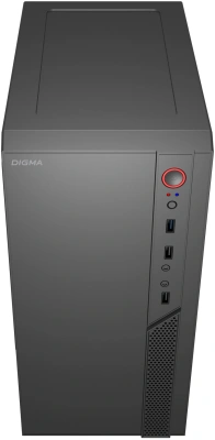 Корпус Digma DCC-MN306 черный без БП mATX 1x80mm 1x92mm 2x120mm 2xUSB2.0 1xUSB3.0 audio