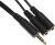 Адаптер аудио A4Tech AD-3P 2xJack 3.5 (f)/Jack 3.5 (m) 0.2м. черный