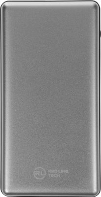 Мобильный аккумулятор Redline PDP-3A 10000mAh 3A 2xUSB-A/USB-C серебристый (УТ000018984)