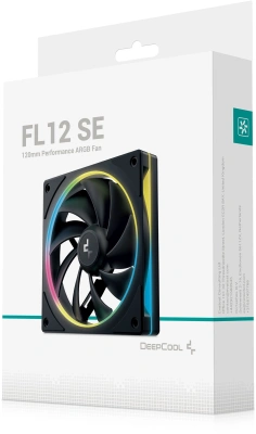 Вентилятор для корпуса Deepcool FL12 SE ARGB 120х120x25 черный 4-pin 28.67дБ (R-FL12SE-BKAPN1-G) Ret