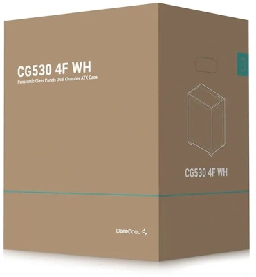 Корпус Deepcool CG530 4F белый без БП ATX 6x120mm 4x140mm 1xUSB3.0 audio bott PSU