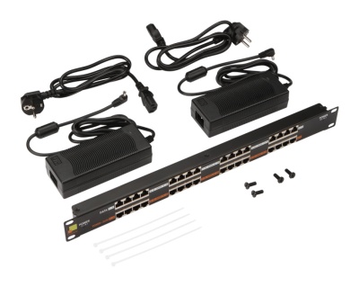 Патч-панель Lanmaster POE LAN-PP16-POE/A2 19" 1U 16xRJ45 кат.5e