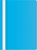 Папка-скоросшиватель Silwerhof SE-PSE20/AZURE A4 прозрач.верх.лист пластик голубой 0.11/0.13