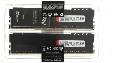 Память DDR4 2x8Gb 3200MHz Kingston KF432C16BBK2/16 Fury Beast Black RTL Gaming PC4-25600 CL16 DIMM 288-pin 1.35В kit dual rank с радиатором Ret