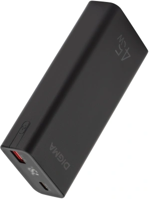 Мобильный аккумулятор Digma DGPF10E 10000mAh QC3.0/PD3.0 45W 4.5A USB-A/USB-C черный (DGPF10E45ABK)