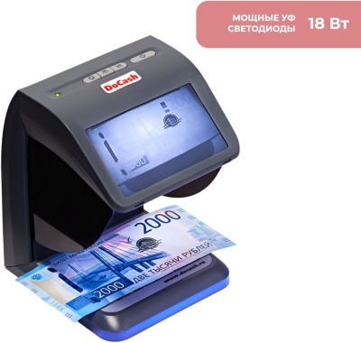 Детектор банкнот DoCash mini IR/UV/AS просмотровый (10658)