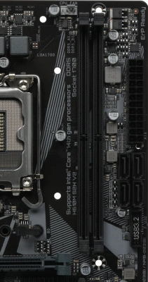 Материнская плата Gigabyte H610M S2H V2 Soc-1700 Intel H610 2xDDR5 mATX AC`97 8ch(7.1) GbLAN+VGA+HDMI+DP