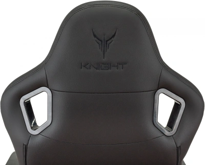 Кресло игровое Knight Craft черный экокожа с подголов. крестов. металл