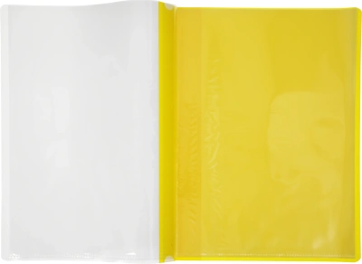 Папка-скоросшиватель Бюрократ -PS10YEL A4 10 вкладышей боков.перф. пластик желтый 0.12/0.16