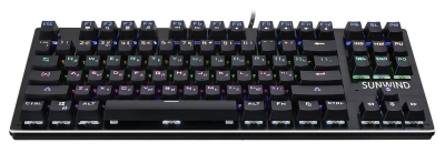 Клавиатура SunWind SW-K900G механическая черный USB Multimedia for gamer LED (1422332) кабель 1.8м