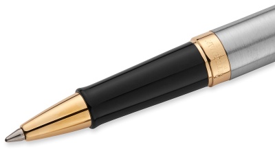 Ручка роллер Waterman Hemisphere (S0920350) Steel GT F черн. черн. подар.кор.