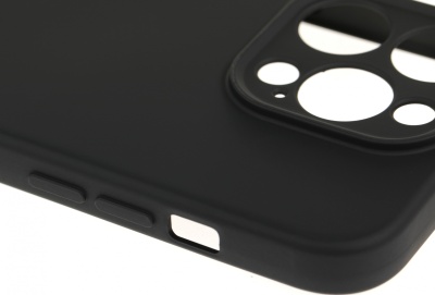 Чехол (клип-кейс) BoraSCO для Apple iPhone 15 Pro Microfiber Case черный (72429)