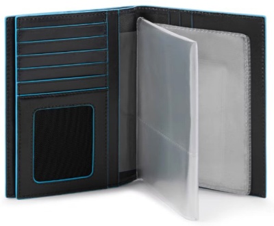 Обложка для документов Piquadro Blue Square PP5246B2R/N черный натур.кожа