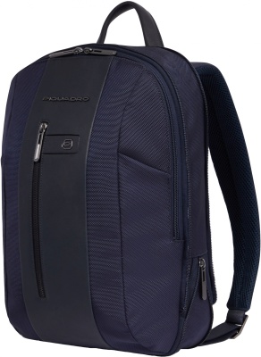Рюкзак Piquadro Brief2 CA6384BR2/BLU синий нейлон/натур.кожа