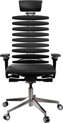 Кресло руководителя эргономичное Метта Equalizer L2-47D черный сиденье черный экокожа с подголов. крестов.5-луч. металл хром