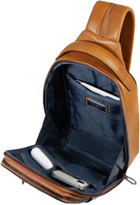 Рюкзак слинг мужской Piquadro Solm CA7028S141/BE песочный натур.кожа