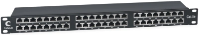 Патч-панель Cabeus PLHD-48-CAT.5E-SH-DUAL IDC-1U 19" 1U 48xRJ45 кат.5E FTP