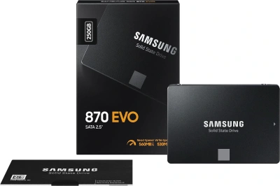 Накопитель SSD Samsung SATA-III 250GB MZ-77E250B/AM 870 EVO 2.5"