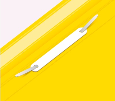 Папка-скоросшиватель Бюрократ Люкс -PSL20A5YEL A5 прозрач.верх.лист пластик желтый 0.14/0.18