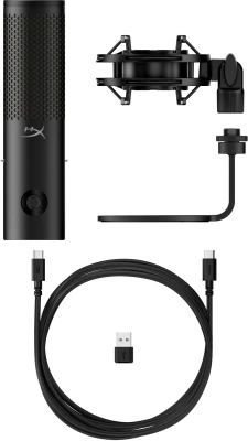 Микрофон проводной HyperX QuadCast 2 S 3м черный