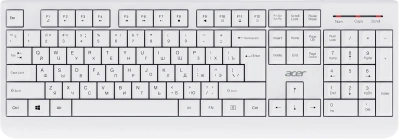 Клавиатура + мышь Acer OCC401 клав:белый мышь:белый USB беспроводная Multimedia (ZL.ACCCC.017)