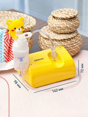 Ингалятор Omron NE-C24 Kids (NE-C801S-KDRU) компрессорный стационарный желтый