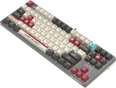 Клавиатура A4Tech S87 Pixels механическая серый/белый USB for gamer LED кабель 1.8м