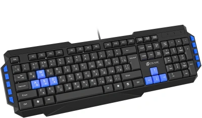 Клавиатура Оклик 750G FROST WAR черный/черный USB Multimedia for gamer (337452) кабель 1.8м