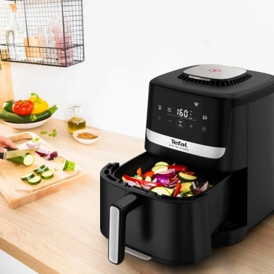 Аэрогриль Tefal EY5528E0 5л 1670Вт черный/серебристый (7211419374)