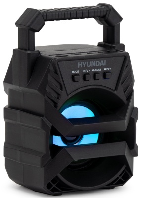 Колонка порт. Hyundai H-PS1000 черный 9W 1.0 BT/USB 10м 500mAh